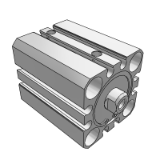AF/ADF (S) - Compact cylinder/Single acting/Single rod