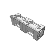 ACM-TD - Mittlerer Luftzylinder / Doppeltwirkend / Tandemzylinder (TD)