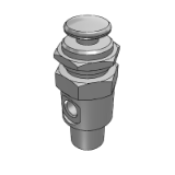K2P - Válvula mecánica pequeña de 2 puertos, botón de retorno por resorte